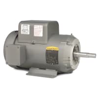 Baldor-Reliance Close Coupled Motor, 5HP, 3450 rpm, 1-Ph, 184JM, 3640LC, TEFC, PC1 Series