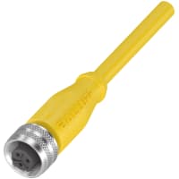 Balluff Single-Ended Cordset, Connector 01, 1/2", Cable jacket, TPE, 5.00 m