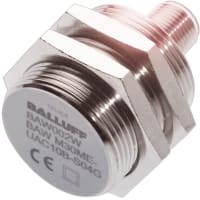 Balluff Inductive Sensor, Cylindrical, 2-10mm Range, Analog, M30 Threaded Flush, BAW Series