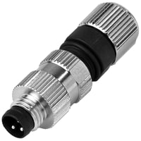 Balluff M8 Field Wireable Connector Male Straight 3-wire Piercecon terminals