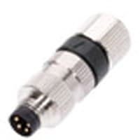 Balluff M8 Field Wireable Connector, Male Straight, 4-wire, Piercecon terminals