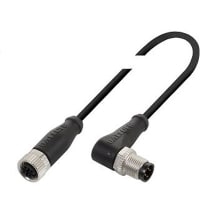 Balluff Connector/cable, Female M12, Male M12, PUR shielded, 3.00 m