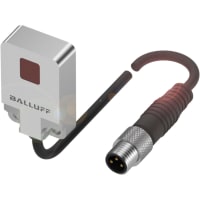 Balluff Flat pack, photoelectric sensor, T-Beam Emitter, Red light, 2.2m range, M8