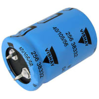 BC Components / Vishay 22000uF 16 V Aluminum Electrolytic Capacitor, 256 Series 2000h 26 (Dia.) x 32mm