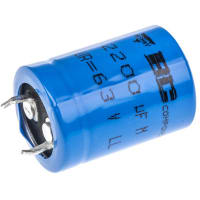 BC Components / Vishay 2200uF 63 V Aluminum Electrolytic Capacitor, 090 Series 5000h 22 (Dia.) x 32mm