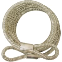 ABUS USA Cable, Coiled, Steel, Braided, Nylon Coated, 5/16 in Dia, 6 ft L