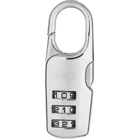 ABUS USA Padlock, Combo, 3 Dial, 2-7/16in H, 55/64in W, Shackle 9/64in Dia, Silver