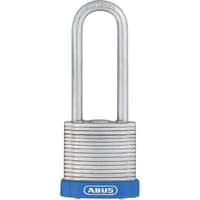 ABUS USA Padlock;Steel;Vinyl Bumper;1-1/4in W;Shackle 2in H 3/16in Dia;KD