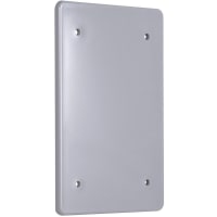 BELL 1-Gang Vertical/Horiz Waterproof Cover Blank Non-metallic - Gray