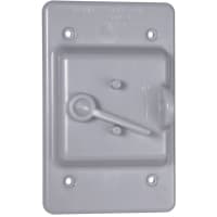 BELL 1-Gang Vertical Non-metallic Waterproof Cover Toggle Gray