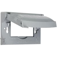 BELL 1-Gang Horizontal/Vertical 12-in-1 Flip Cover Gray