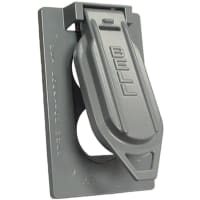 BELL 1-Gang Vertical Waterproof Cover Duplex - Gray