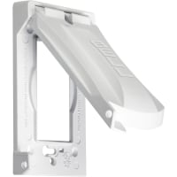 BELL 1-Gang Vertical/Horizontal 12-in-1 Flip CoverWhite