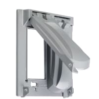 BELL 2-Gang Vertical/Horizontal 25-in-1 Flip Cover Gray