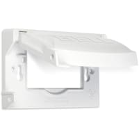 BELL 1-Gang Horizontal/Vertical 12-in-1 Flip CoverWhite