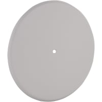 BELL 5" Round Blank Plate with Mount StrapWhite