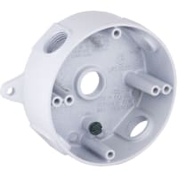 BELL Round Waterproof Box (5) 1/2" Outlet -White