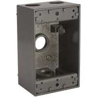 BELL 1-Gang Waterproof Box (4) 1/2" Outlet - Bronze