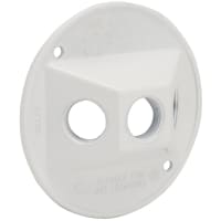 BELL Round Waterproof Cluster Cover (3) 1/2" OutletWhite