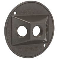 BELL Round Waterproof Cluster Cover (3) 1/2" Outlet Br