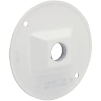 BELL Round Waterproof Cluster Cover (1) 1/2" OutletWhite