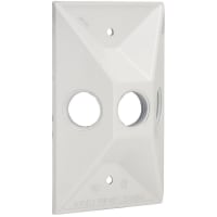 BELL 1-Gang Waterproof Cluster Cover (3) 1/2" OutletWhite