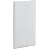 BELL 1-Gang Vertical/Horiz Waterproof Cover Blank -White