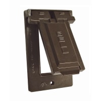 BELL 1-Gang Vertical Waterproof Cover GFCI - Bronze