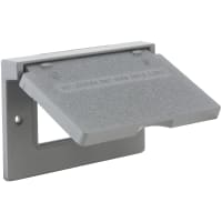 BELL 1-Gang Horiz Weatherproof Cover GFCI - Gray