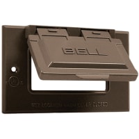 BELL 1-Gang Horizontal Waterproof Cover GFCI - Bronze