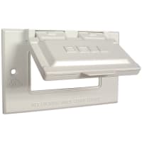 BELL 1-Gang Horizontal Waterproof Cover GFCI -White