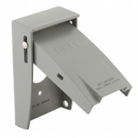 BELL 1-Gang Rayntite Vertical Waterproof Cover 1.406 Dia Gray