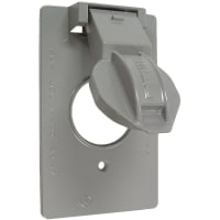 BELL 1-Gang Vertical Waterproof Cover 1.406 Dia - Gray