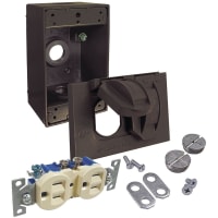 BELL 1-Gang Waterproof Box / Cover / Duplex Kit Bronze