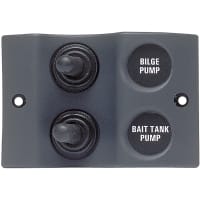 BEP Micro Panel - 2 X On/Off Black