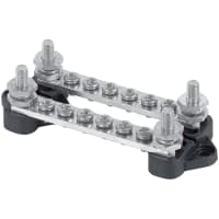 BEP Multi Purpose Bus Bar, 6 Way/100A X 2 - No Cover