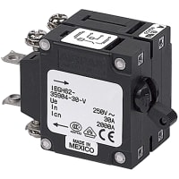 BEP Circuit Breaker, 20A Double Pole, Triple Coil