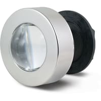 BEP Flush Mount Docking Lamp, Convex Lens, Stainless