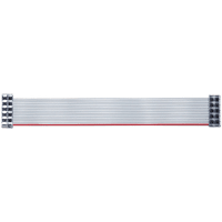 Bihl+Wiedemann Ribbon cable with double-sided female connector strip, 2 x 5 poles