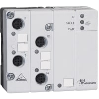 Bihl+Wiedemann AS-i Analog Input Module, IP65, M12, 4AI (Pt100, 2/4 wire mode)