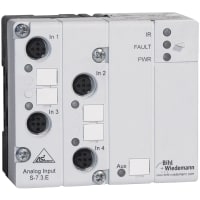 Bihl+Wiedemann AS-i Analog Input Module, IP65, M12, 4AI 4-20mA