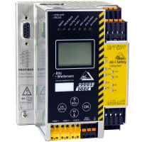 Bihl+Wiedemann AS-i 3.0 PROFIsafe via PROFIBUS Gateway with integrated Safety Monitor, 2 AS-i