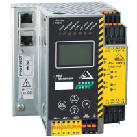 Bihl+Wiedemann AS-i 3.0 PROFINET Gateway with integrated Safety Monitor, 2 AS-i masters