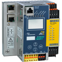 Bihl+Wiedemann ASi-5/ASi-3 PROFIsafe via PROFINET Gateway with integrated Safety Monitor, 1 AS