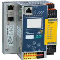 Bihl+Wiedemann ASi-5/ASi-3 PROFINET Gateway with integrated Safety Monitor, 1 ASi-5/ASi-3 mast