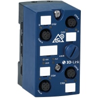 Bihl+Wiedemann ASi-5 Slave/IO-Link Master with 4 Ports, IP67, M12, 2 IO-Link ports class A/2I/