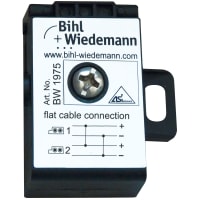 Bihl+Wiedemann Passive Distributor AS-i, profile cable branch, depth 19 mm, IP67