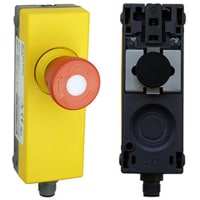 Bihl+Wiedemann E-STOP Button Module, lighted (red/green), magnet