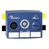 Bihl+Wiedemann Passive Distributor AS-i/AUX to 1 x M12 socket, 5 poles, depth 35 mm, IP67