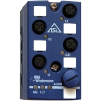 Bihl+Wiedemann AS-i Motor Module, IP67, M12 for Lenze Smart motor, 4I/3O